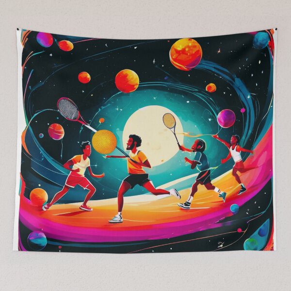Item preview, Space Tennis Players, a Sporting Rivalry designed and sold by Zofia Sosnecka.