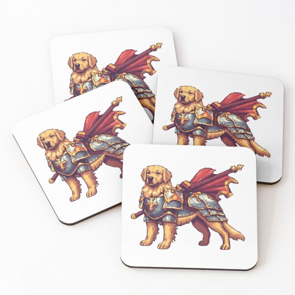 Item preview, Golden Quest Knight – Pixel RPG Pet designed and sold by inkedcharmco.