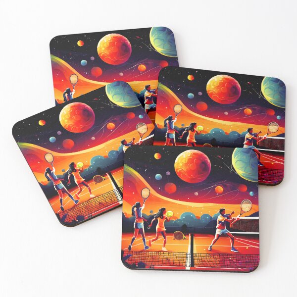 Item preview, Space Tennis Players, a Sporting Rivalry designed and sold by Zofia Sosnecka.
