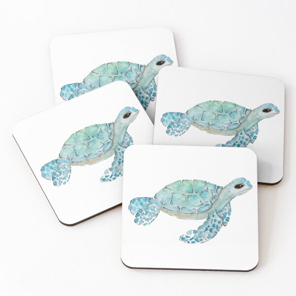 Item preview, Watercolour turtle designed and sold by Eleanor987.