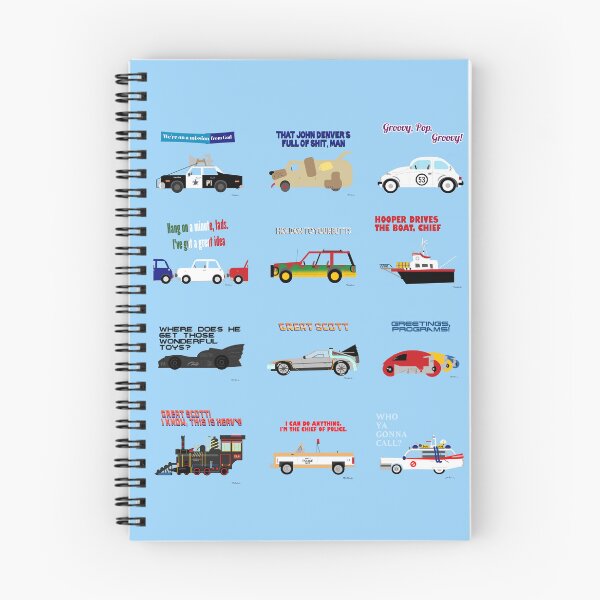 Item preview, Iconic Movie Vehicles & Quotes (Made from Letters and Punctuation Marks) designed and sold by TheFiveFive.