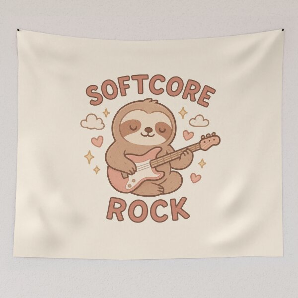 Item preview, SLOTH SOFTCORE ROCK designed and sold by HoneyBlizz.