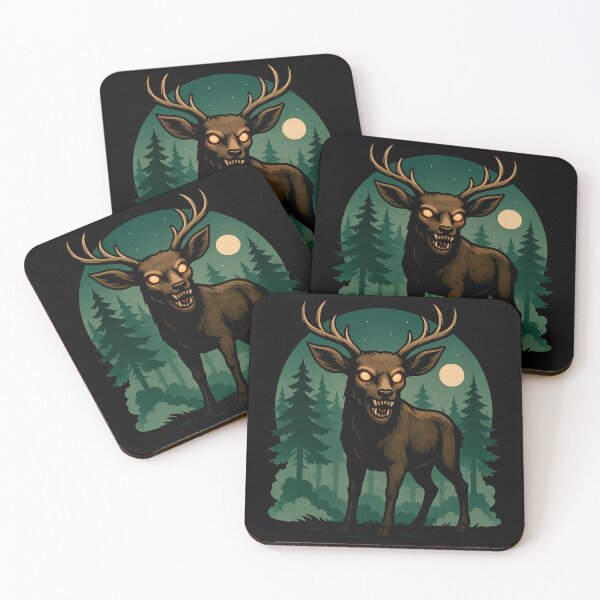 Item preview, Not Deer Cryptid – Moonlit Forest Horror Design designed and sold by Altered Array, LLC.