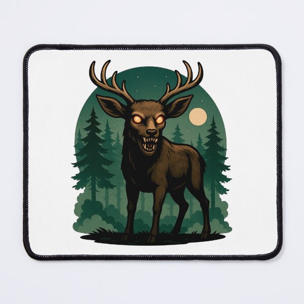 Item preview, Not Deer Cryptid – Moonlit Forest Horror Design designed and sold by Altered Array, LLC.