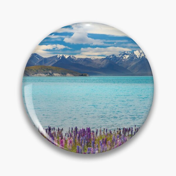 Item preview, Landscape With Lupin Flowers designed and sold by Aptine.