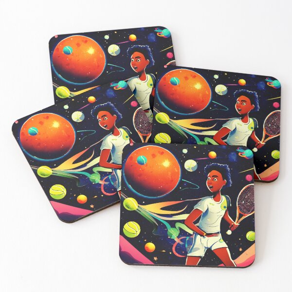 Item preview, Space Tennis Players, a Sporting Rivalry designed and sold by Zofia Sosnecka.