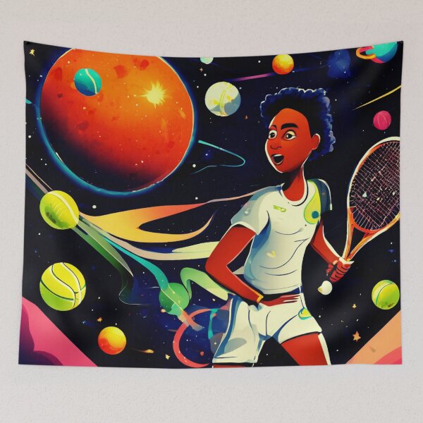 Item preview, Space Tennis Players, a Sporting Rivalry designed and sold by Zofia Sosnecka.