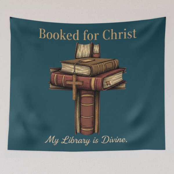 Item preview, Booked for Christ Christian Reader Cross Books Design designed and sold by Syrupulse.