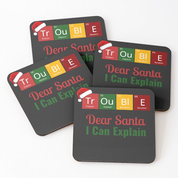 Item preview, Dear Santa I Can Explain – Funny Christmas Periodic Table Science Design for Holiday Apparel & Gifts designed and sold by SkyTastic.