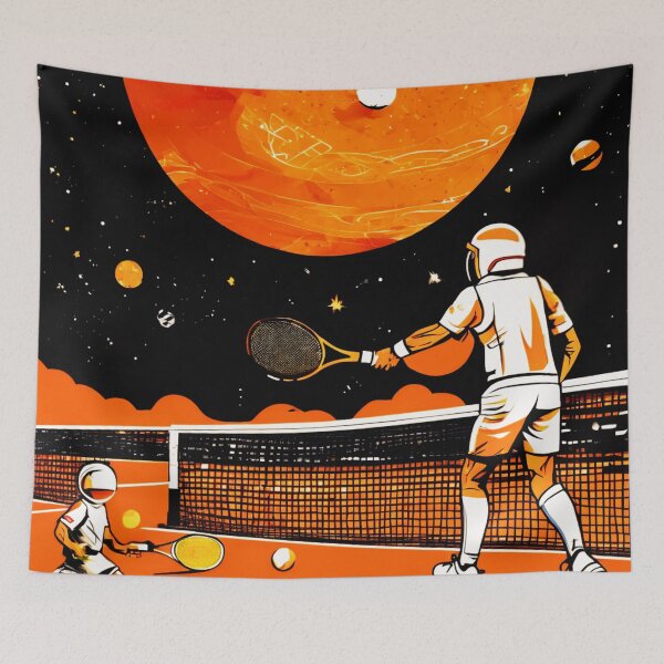 Item preview, Space Tennis Players, a Sporting Rivalry designed and sold by Zofia Sosnecka.