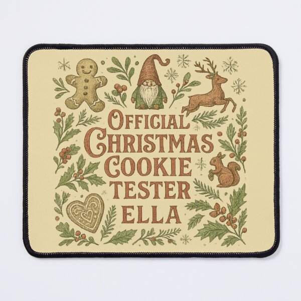 Item preview, Christmas Gift for Ella – Official Cookie Tester designed and sold by Meandmyshop.