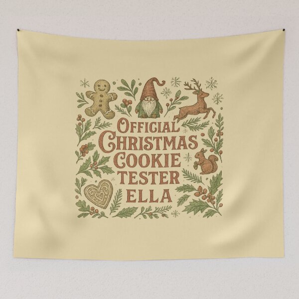 Item preview, Christmas Gift for Ella – Official Cookie Tester designed and sold by Meandmyshop.