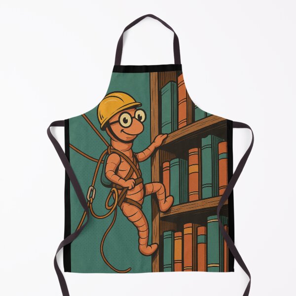 Item preview, Bookworm – Library Climber – Retro Comic Illustration • Vintage Print Aesthetic designed and sold by JacobKAurumhead.