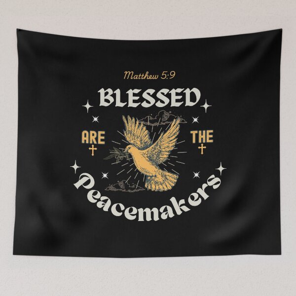Item preview, Blessed are the Peacemakers - Matthew 5:9 designed and sold by Holy Coast Threads (Formerly ChristianFlower).