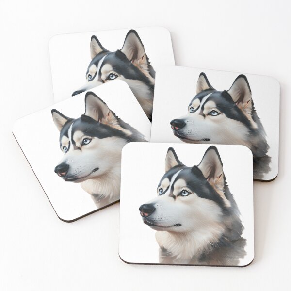 Item preview, Stylish Husky dog portrait designed and sold by adey68.