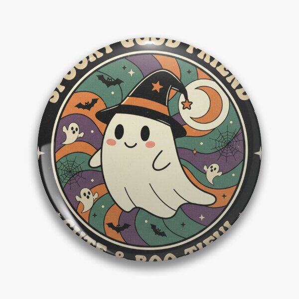 Item preview, Cute & Boo-tiful - Spooky Good Friend Retro Ghost designed and sold by Barek532.