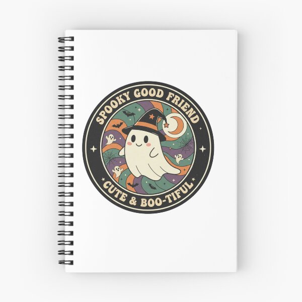 Item preview, Cute & Boo-tiful - Spooky Good Friend Retro Ghost designed and sold by Barek532.