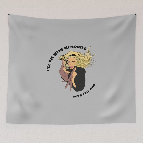 Item preview, I'll Die With Memories Slavic Girl Quote designed and sold by SKETCHYANDGRAPHIC.