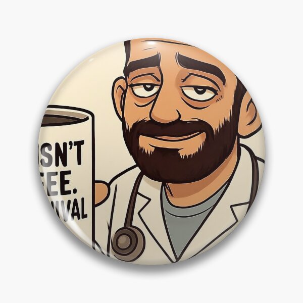 Item preview, Funny Exhausted Doctor - "This Isn't Coffee, It's Survival Juice designed and sold by DoctorMood.