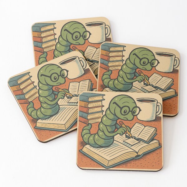 Item preview, Bookworm – Study Session Notes – Retro Comic Illustration • Vintage Print Aesthetic designed and sold by JacobKAurumhead.