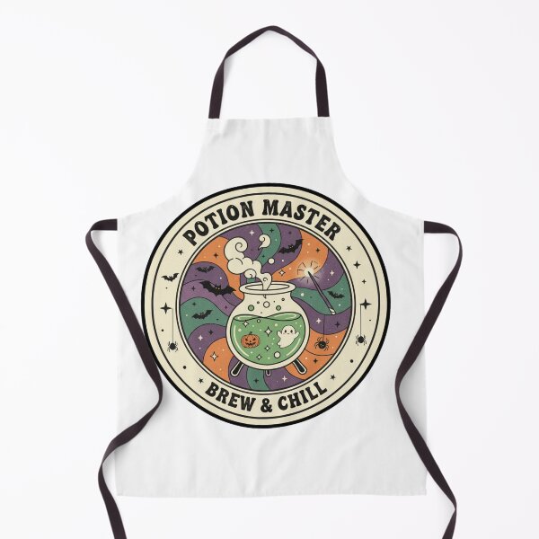 Item preview, Potion Master: Brew & Chill - Retro Halloween Cauldron designed and sold by Barek532.
