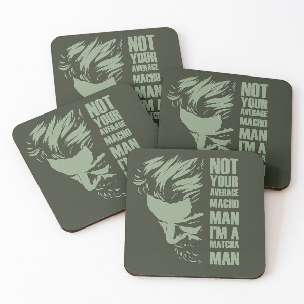 Item preview, I'm a Matcha Man Not Your Average Macho designed and sold by SKETCHYANDGRAPHIC.