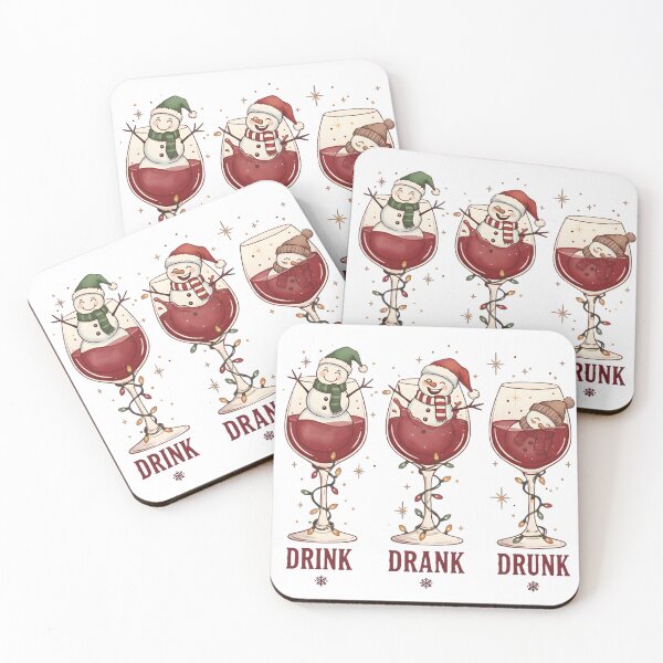 Item preview, Drink Drank Drunk Snowman Wine Lover Christmas designed and sold by Obirous.