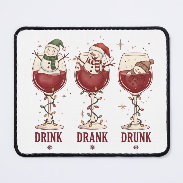 Item preview, Drink Drank Drunk Snowman Wine Lover Christmas designed and sold by Obirous.