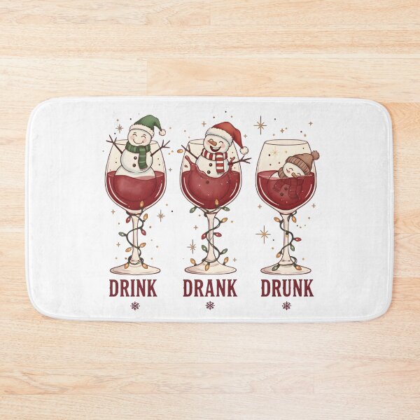 Item preview, Drink Drank Drunk Snowman Wine Lover Christmas designed and sold by Obirous.