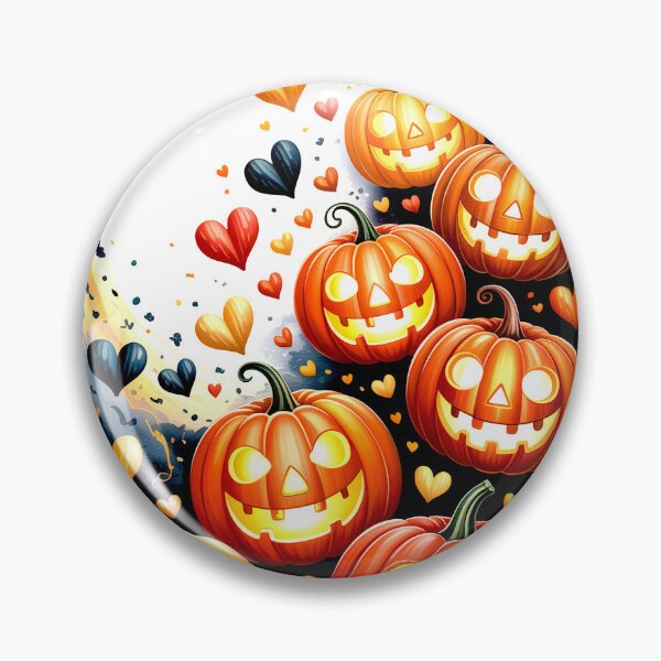 Item preview, Playful Pumpkin Parade with Hearts designed and sold by Exodoi.