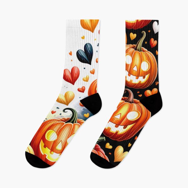 Item preview, Playful Pumpkin Parade with Hearts designed and sold by Exodoi.