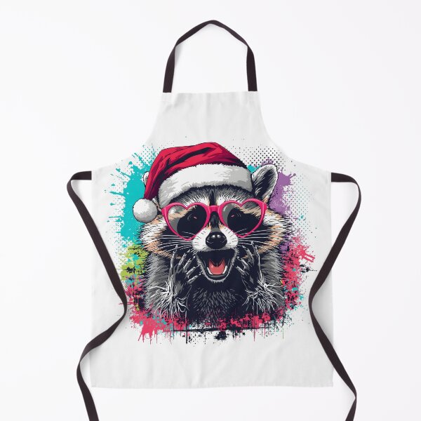Item preview, Christmas Raccoon Santa Hat Funny Holiday Design designed and sold by JessArty ⭐⭐⭐⭐⭐.