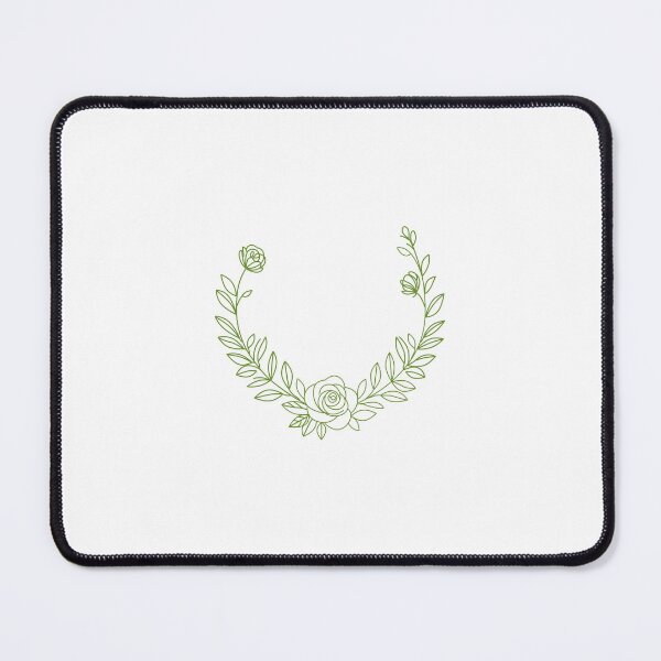 Item preview, Green Wreath with Rose – Floral Botanical Design designed and sold by IsaMarina.