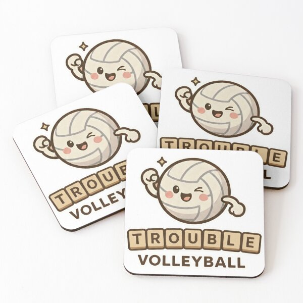 Item preview, trouble volleyball designed and sold by smalldogbarking.