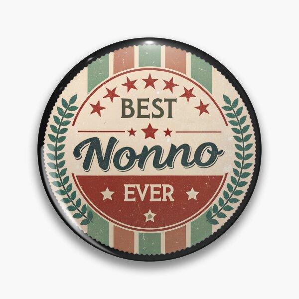 Item preview, Best Nonno Ever Retro Vintage Badge | Italian Grandpa Gift  designed and sold by VividOrganica.