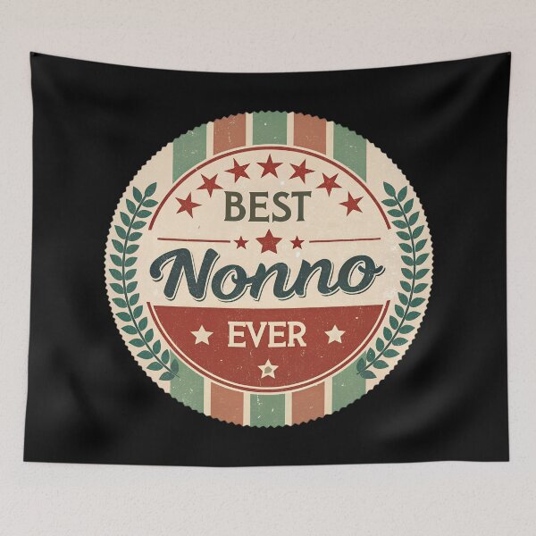 Item preview, Best Nonno Ever Retro Vintage Badge | Italian Grandpa Gift  designed and sold by VividOrganica.
