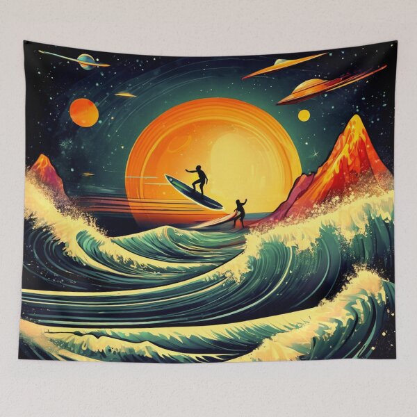 Item preview, Space Surfing on Galactic Waves designed and sold by Zofia Sosnecka.