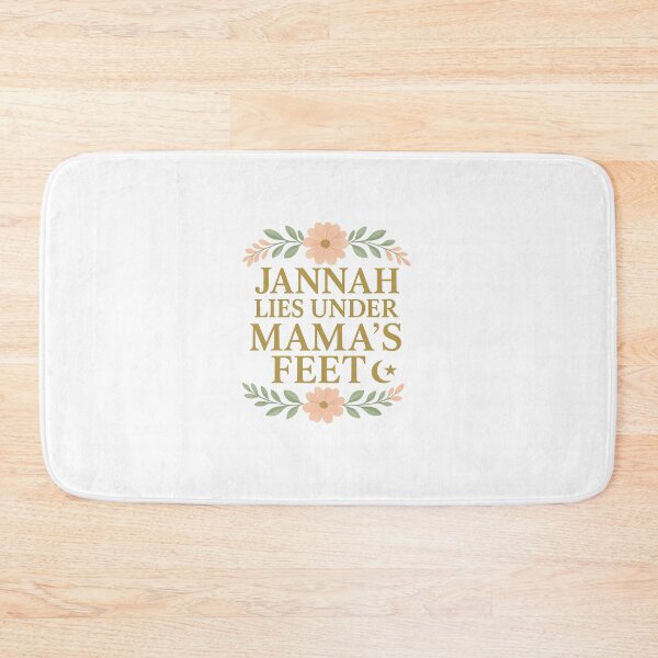 Item preview, Jannah Lies Under Mama’s Feet Quote designed and sold by Juwwab.