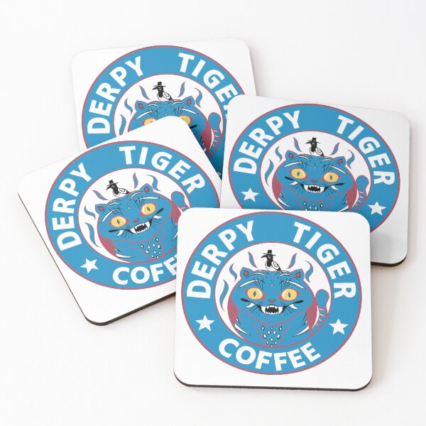Item preview, Derpy Tiger Coffee - Kpop Blue designed and sold by Kemvee's Coffee Shop.