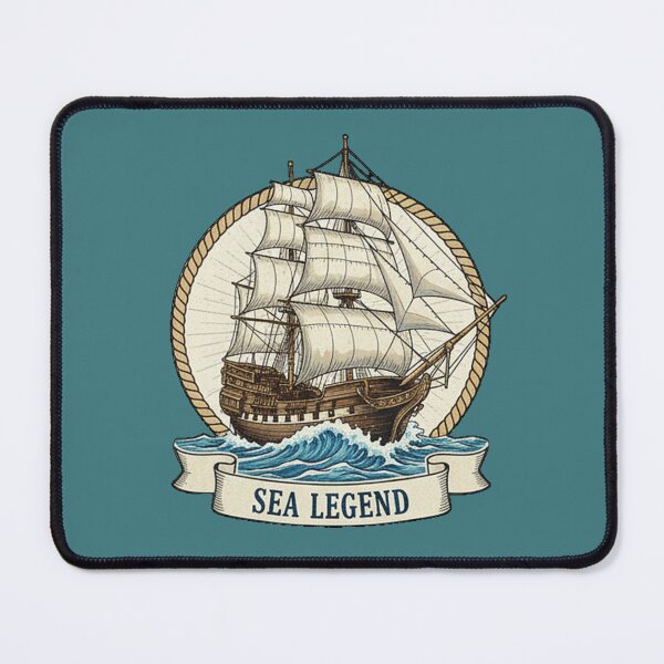 Item preview, Sea Legend – Mythical Galleon Art for Lovers of Maritime Mysteries designed and sold by Mythic Tide.