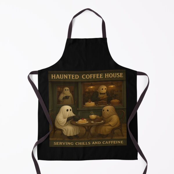 Item preview, Haunted Coffee House – Cozy Ghost Café Vibes designed and sold by alizo74.