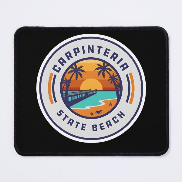 Item preview, Carpinteria State Beach Vintage Travel Patch  designed and sold by LittleArij.