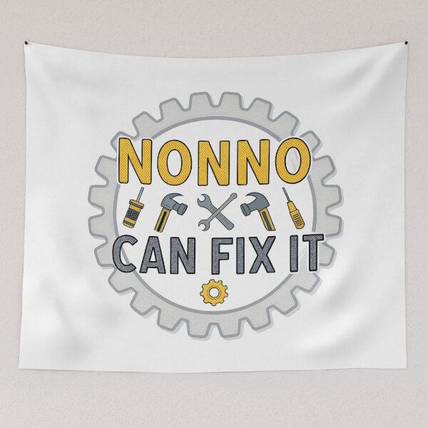 Item preview, Nonno Can Fix It Funny Mechanic Design | Italian Grandpa Gift designed and sold by VividOrganica.