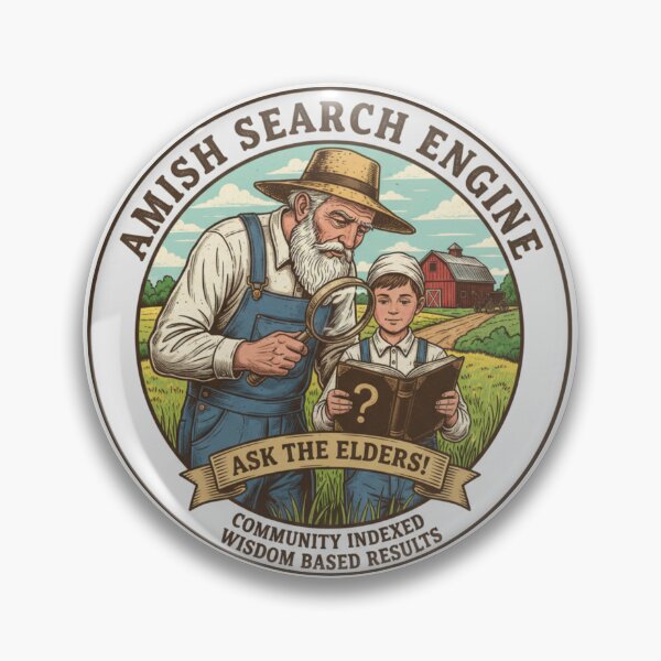Item preview, Amish Search Engine: Ask The Elders! - Community Indexed Wisdom & Results designed and sold by RedDelaney.
