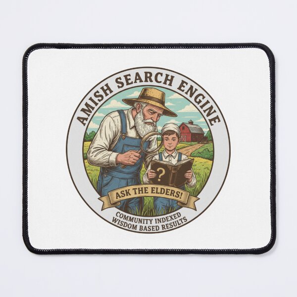 Item preview, Amish Search Engine: Ask The Elders! - Community Indexed Wisdom & Results designed and sold by RedDelaney.