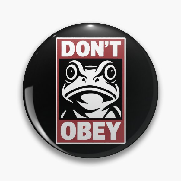Item preview, Portland Frog Don't Obey  designed and sold by gear-posters.