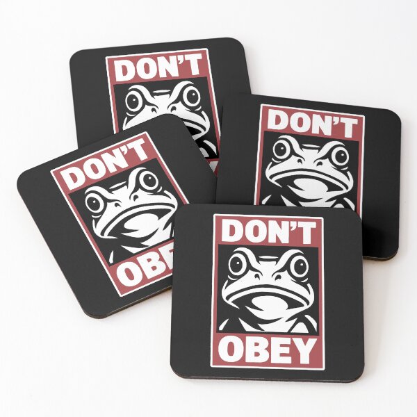 Item preview, Portland Frog Don't Obey  designed and sold by gear-posters.