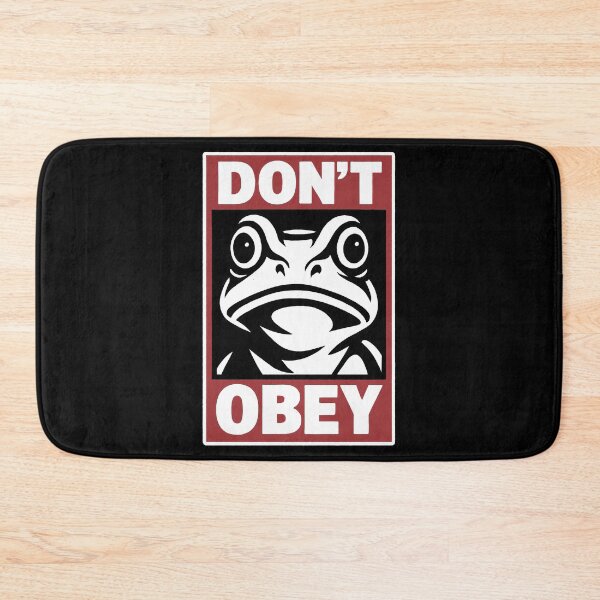 Item preview, Portland Frog Don't Obey  designed and sold by gear-posters.