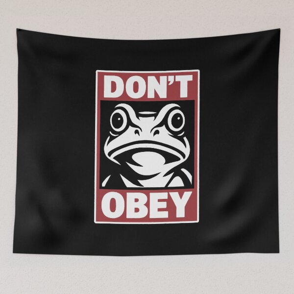 Item preview, Portland Frog Don't Obey  designed and sold by gear-posters.
