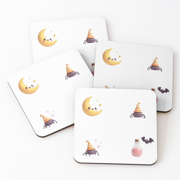 Item preview, Cute Halloween Elements 3D Pack - Moon, Bat, Spider & Potion Sticker Set designed and sold by DSimagens.